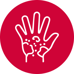 Skin rashes or inflammation