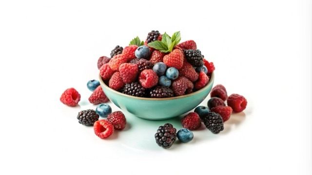 Bowl of fresh berries - antioxidant rich foods